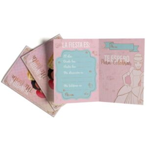 INVITACION LIBRITO X 10 PRINCESAS