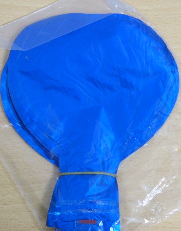 GLOBO FOIL 5P CORAZON AZUL