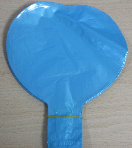 GLOBO FOIL 5P CORAZON CELESTE