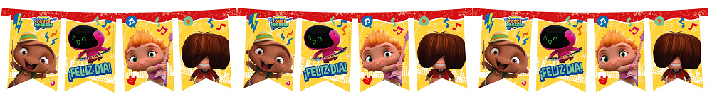 BANDERIN FELIZ CUMPLE X 1 POWER ROCKERS