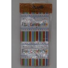 BOLSA PAPEL IMPRESA FELIZ CUMPLE X 10
