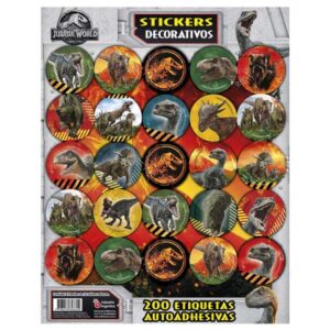 STICKERS AUTOADHESIVOS X24 JURASIC