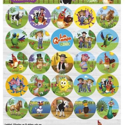 STICKERS AUTOADHESIVOS X24 LA GRANJA