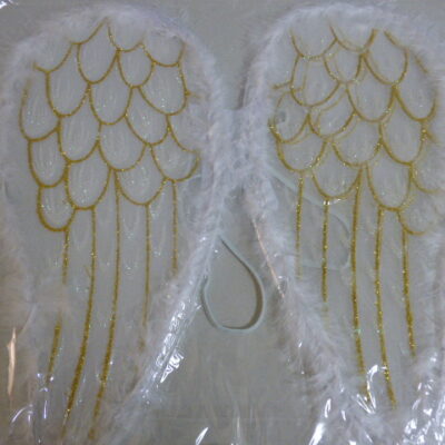 ALAS ANGEL BLANCA CON PLUMAS