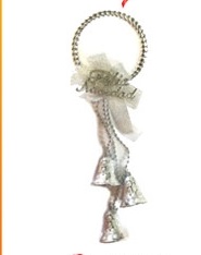 ADORNO NAVIDEÑO CADENA CON CAMPANAS PLATA