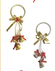 ADORNO NAVIDEÑO CAMPANAS DOBLES