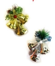 ADORNO NAVIDEÑO PUERTA 3 CAMPANAS