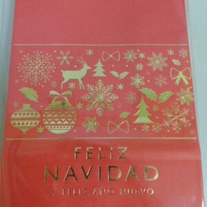 BOLSA PAPEL ST ROJO FELICIDADES X10