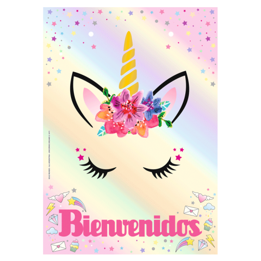 POSTER UNICORNIO DREAMS BIENV. X1