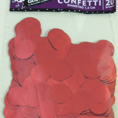 CONFETTI METAL X 20G ROJO