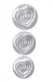 CORTANTE CON EXPULSOR X3 CORAZON LOVE BLISTER