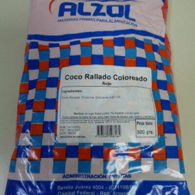 COCO RALLADO COLOR X 500G VERDE