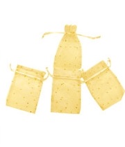 BOLSA ORGANZA DECORADA X 10