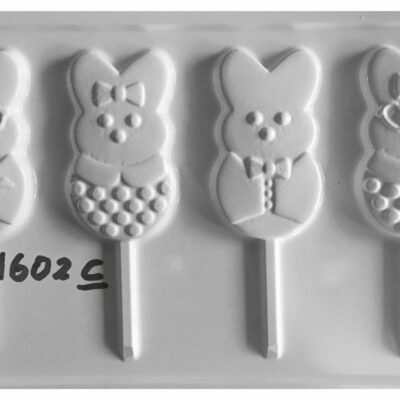 PLACA CHUPETIN CONEJITOS X4