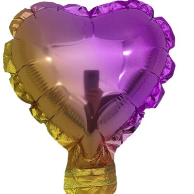 GLOBO FOIL 5P CORAZON MULTICOLOR