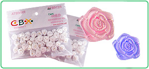 FLORES GOMA EVA CABO X12 AMARILLA