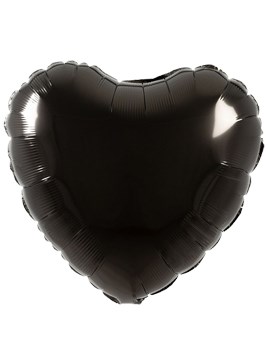 GLOBO FOIL 5P CORAZON NEGRO