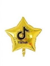 GLOBO FOIL 18P TIK TOK ESTRELLA DORADA