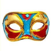 ANTIFAZ VENECIANO ARLEQUIN TERCIOPELO