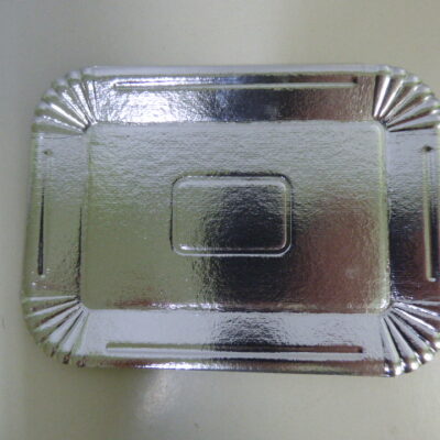 BANDEJA METALIZADA N 6 13X18 PLATA
