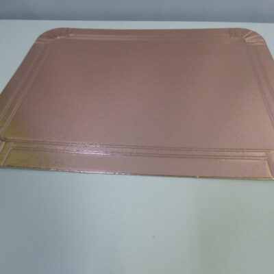 BANDEJA METALIZADA 30X40 ROSA GOLD