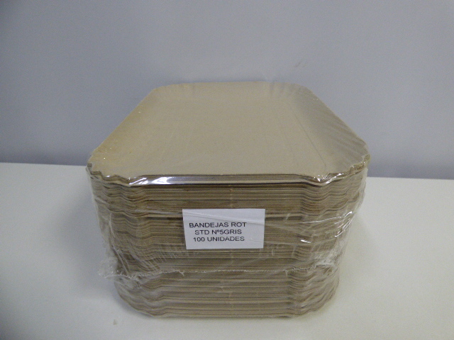 BANDEJA CARTON NRO 5 X 100