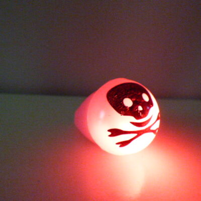 ANILLO CON LUZ CALAVERA X 1