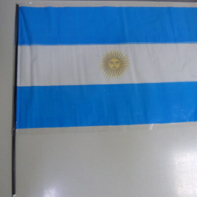 BANDERA ARGENTINA CON SOL N 3 32X50CM.