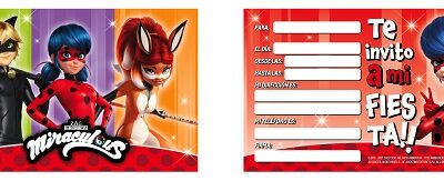 INVITACION LIBRITO X 10 MIRACULOUS