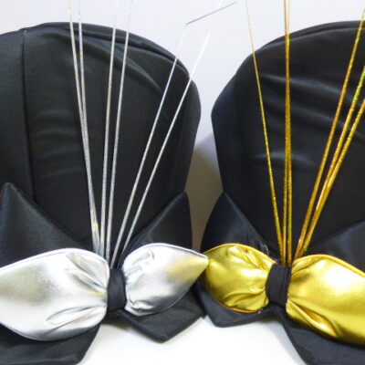 GALERON NEGRO CON MOÑO ORO/PLATA