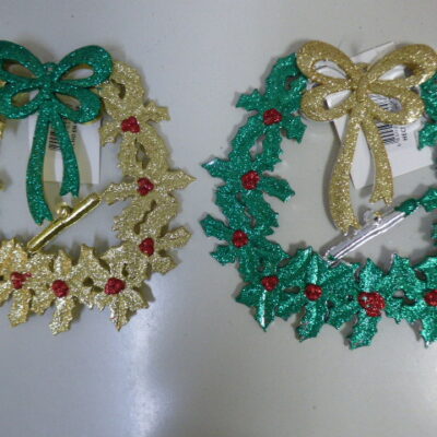 CORONA NAVIDEÑA PLASTICA OFERTA