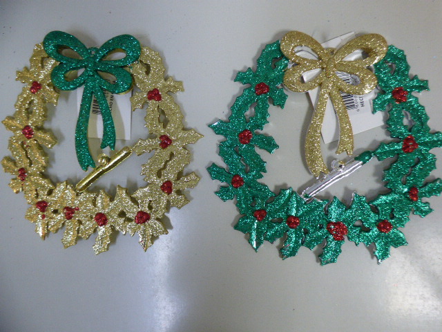 CORONA NAVIDEÑA PLASTICA OFERTA