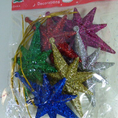 ADORNO ESTRELLAS MULTICOLOR X6