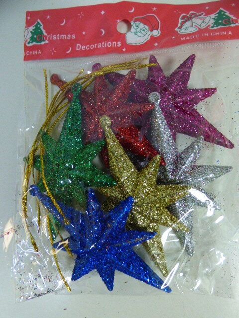 ADORNO ESTRELLAS MULTICOLOR X6