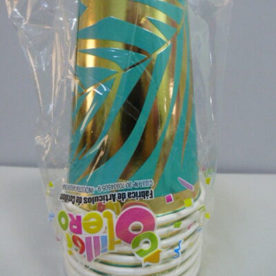 VASO POLIPAPEL X8 STP HOJAS VERDE