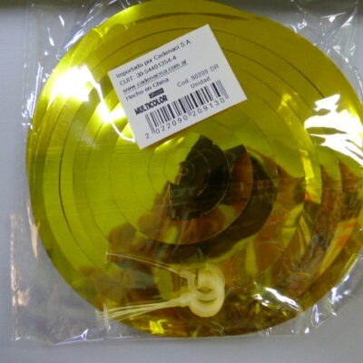 ADORNO COLGANTE ESPIRAL DORADO