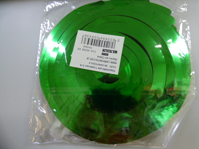 ADORNO COLGANTE ESPIRAL VERDE