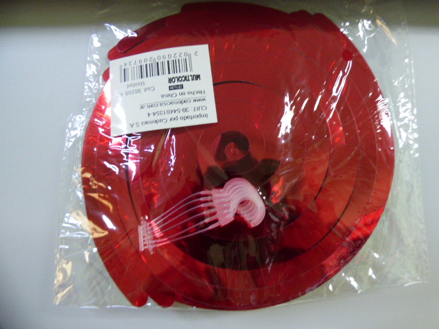 ADORNO COLGANTE ESPIRAL ROJO