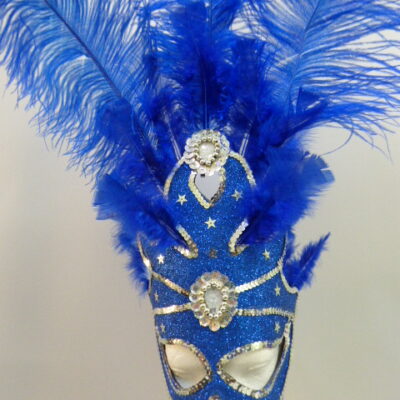 ANTIFAZ DIABLO CON PLUMAS