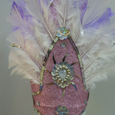 TOCADO DOBLE ESPADA CON PLUMAS