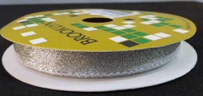 CINTA BROOKLIN 8MM 1506 PLATA X10MTS