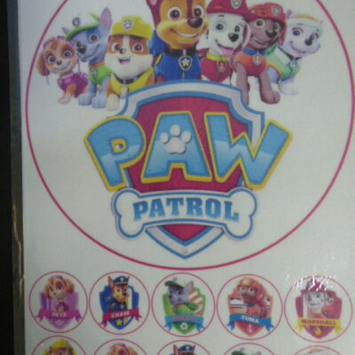LAMINA COMESTIBLE REDONDA PAW PATROL