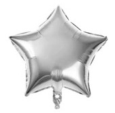 GLOBO FOIL 18P ESTRELLA PLATEADA