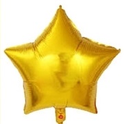 GLOBO FOIL 18P ESTRELLA DORADA