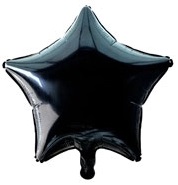 GLOBO FOIL 18P ESTRELLA NEGRA