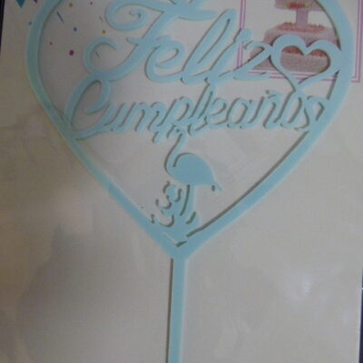 ADORNO PINCHE F C LISO CELESTE PASTEL