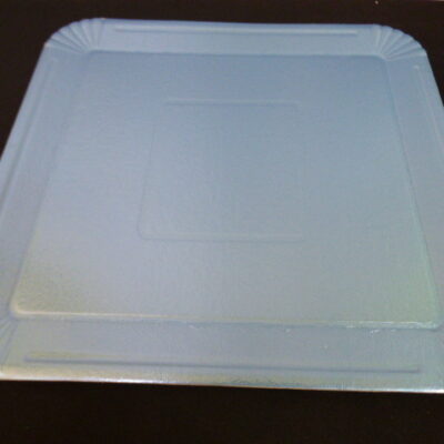 BANDEJA METALIZADA N 10 28X30 CELESTE GOLD