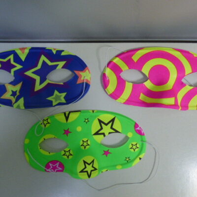 ANTIFAZ PLASTICO FLUO FANTASIA X1