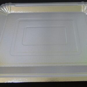 BANDEJA METALIZADA TER 30X40 PLATA
