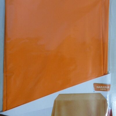 MANTEL PLASTICO 1,20 X 1,80 MTS NARANJA